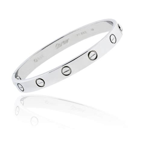 cartier bracelet love silver|cartier love bracelet price euros.